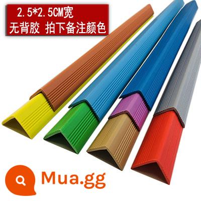 Nẹp cao su ép cạnh bậc cầu thang ốp góc bậc thang ốp góc bậc mầm non dải chống va bậc mẫu giáo - Rộng 2,5 * 2,5CM (không có chất kết dính, ghi chú màu sắc)