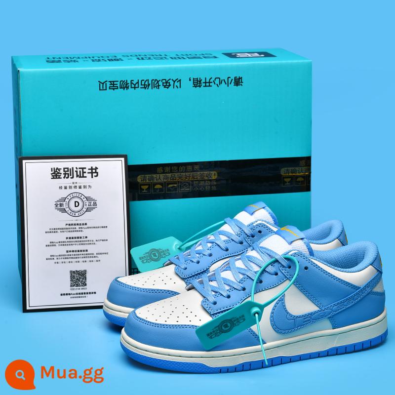 Putian Authentic aj1 low-top bồ hóng chính thức cửa hàng hàng đầu trang web chính thức aj giày nam giày thể thao nữ Putian cổ thấp - dunk North Carolina Blue [Miễn phí! Bộ hộp thuốc độc ba mảnh]