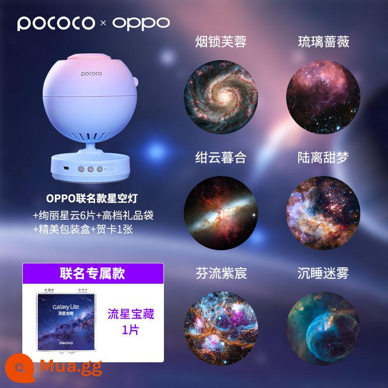 POCOCO Bầu Trời Đầy Sao Đèn Galaxy Đèn Máy Chiếu Bầu Trời Đầy Sao Trần Môi Trường Xung Quanh Đèn Sinh Nhật Quà Tặng Giáng Sinh Xưng Tội Ngủ Đèn Ngủ - Màu gradient chung + Tinh vân 6 miếng