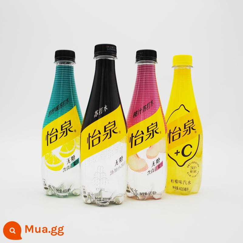 Nước soda Coca-Cola Yiquan 400ml * 12 chai soda uống nước chanh đào + C nước chanh đắng - [400ml Yiquan] 3-5 combo, 12 chai