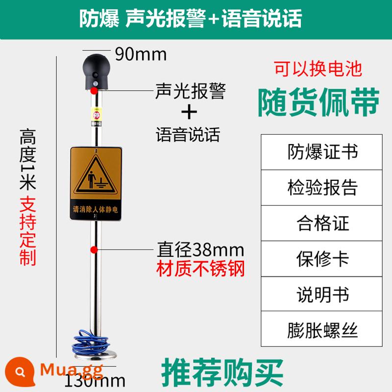 Bộ giải phóng tĩnh điện cơ thể con người an toàn nội tại giúp loại bỏ bóng chống cháy nổ công cụ cột giải phóng tĩnh điện thiết bị hướng dẫn cảm ứng - Chống cháy nổ + cảnh báo bằng giọng nói 13% vé đặc biệt