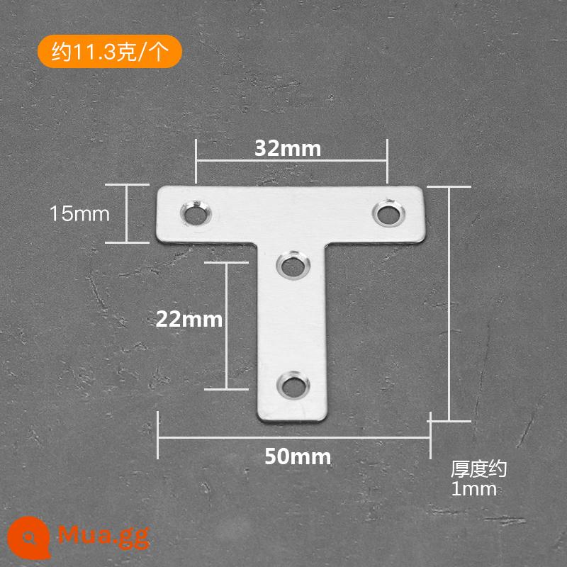 Góc inox mã 90 độ góc cố định góc sắt hình chữ L tam giác khung sắt kệ hỗ trợ phần cứng đầu nối mảnh - 50T[10 cái kèm ốc vít]