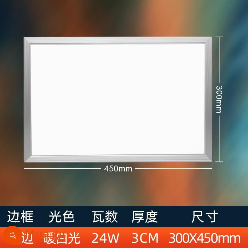 Đèn panel 450x450 tích hợp đèn trần 300x450led đèn led panel nhôm 30x45x45 nhúng - 300X450 nhôm màu bạc trắng ấm ánh sáng trung tính