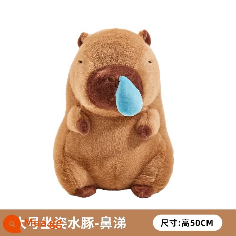 Capybara Snot Capybara Sang Trọng Đồ Chơi Trẻ Em Bé Gái Búp Bê Gấu Búp Bê Búp Bê Quà Tặng Sinh Nhật Mặt Dây Chuyền - [Sản phẩm mới] Búp bê sổ mũi Capybara 50cm