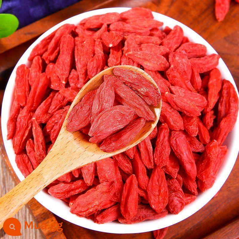 Ningxia red Wolfberry chính hãng Wolfberry cao cấp không cần rửa hạt lớn trà ăn liền túi 50g đóng hộp - 100g túi trái cây lớn không cần rửa Ninh Hạ