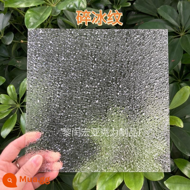 Changhong acrylic sọc nước gợn sóng mô hình đá vách ngăn bảng nhựa tấm mica plexiglass đá nghiền mô hình bảng mờ tùy chỉnh - Mẫu đá vụn