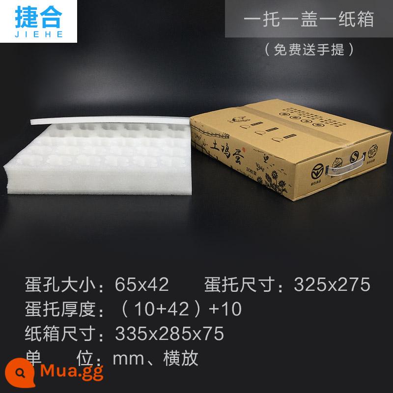 Jiehe bông ngọc trai khay đựng trứng 100 miếng 50 miếng đóng gói trứng hộp chuyển phát nhanh hộp xốp khay trứng chuyển phát nhanh - [7 bộ gói hoàn chỉnh] Kiểu ngang một lớp 30+ thùng