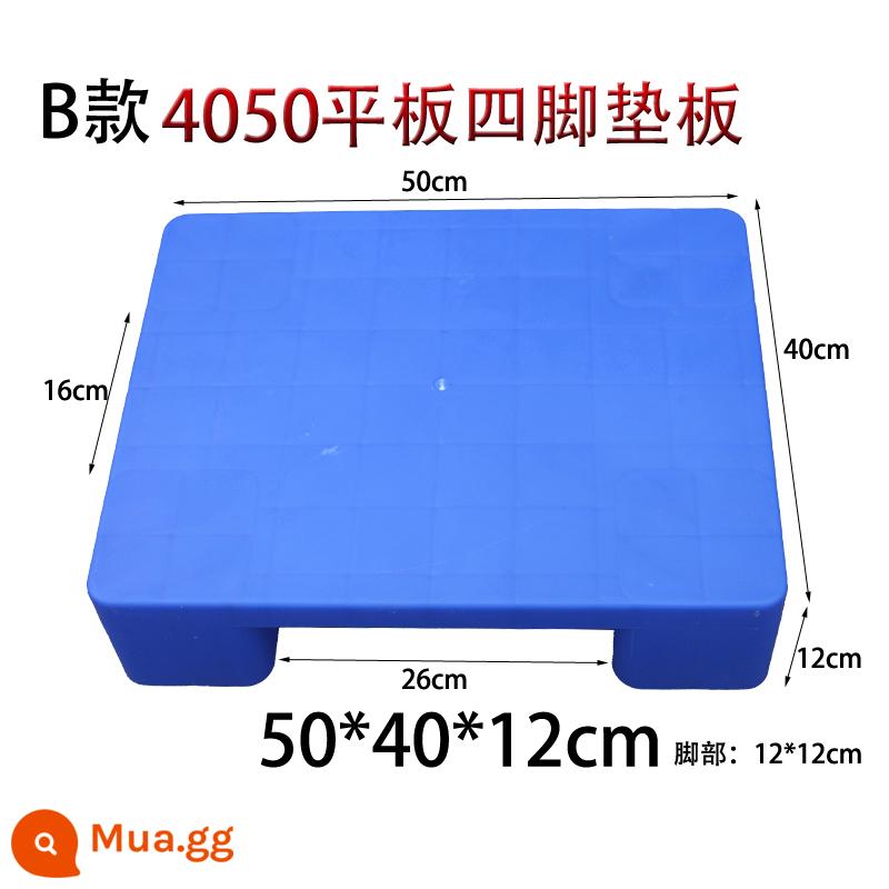 Nối nhựa pad chống ẩm pallet siêu thị khay nhỏ pad sàn board cao kho kệ kho pad board kho - Máy tính bảng loại B có 4 chân 50*40*12cm