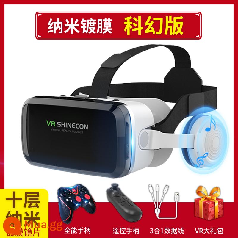 Qianhuan Magic Mirror Kính VR thế hệ thứ 10 thực tế ảo điện thoại di động Kính 3D chuyên dụng VR máy đa năng AR Eyes VR thông minh - Mẫu Bluetooth Qianhuan [phiên bản khoa học viễn tưởng nano] phiên bản giới hạn giá đặc biệt