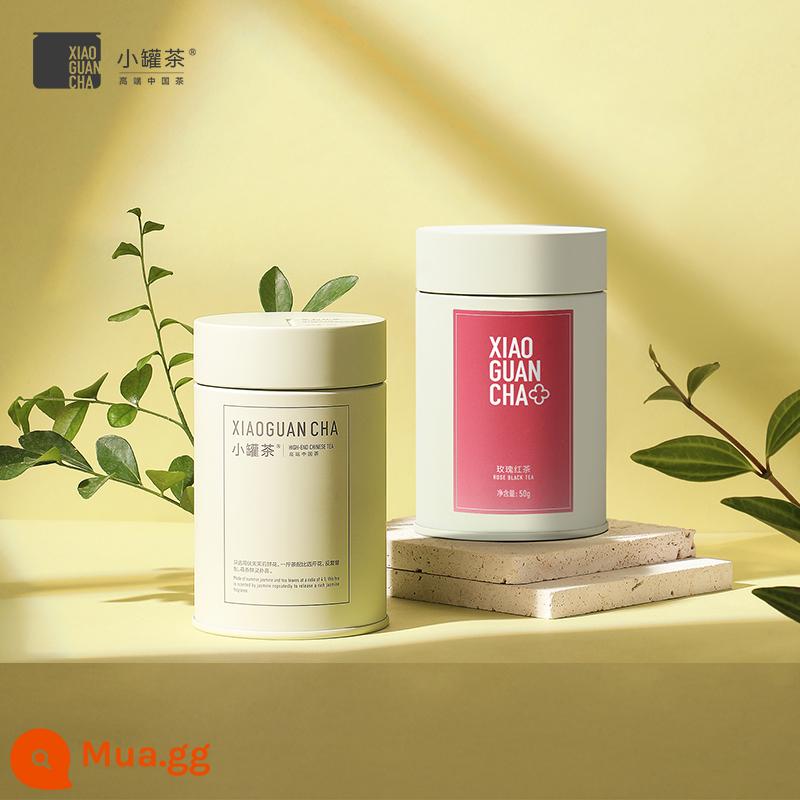 Bình trà nhỏ, trà hoa nhài, hương thơm đậm đà, loại đặc biệt Tieguanyin, Jinjunmei, trà Dahongpao, hộp quà, trà để bạn tiêu dùng - Trà hoa nhài + trà đen hoa hồng