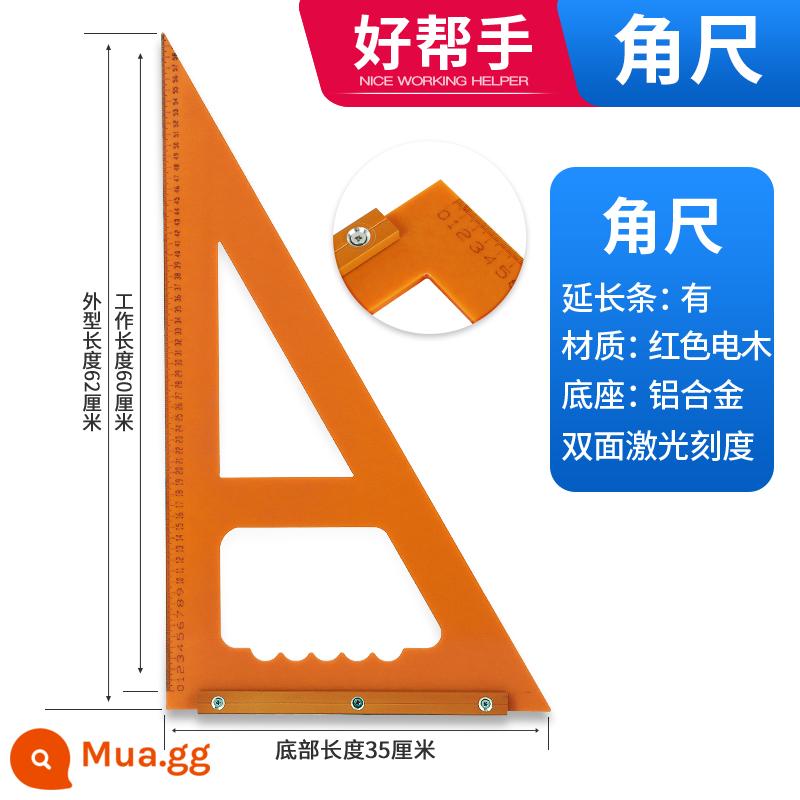 Di Động Cưa Cắt Tấm Đáy Chế Biến Gỗ Đá Cẩm Thạch Đặc Biệt Đế Máy Khung Xe Có Thể Điều Chỉnh Quy Mô Cắt Tấm Ủng Hộ - Thước tam giác Bakelite 600