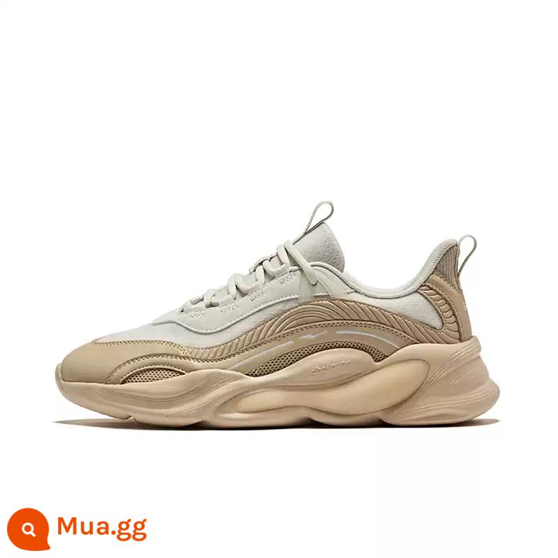 Hongxing Erke Yanjie Cặp Đôi Giày Thể Thao 2023 Mùa Thu Đông Retro Casual Bố Giày Giảm Sốc Và Tăng Chiều Cao Bánh Mì Nam giày - 803 Bột yến mạch/Cangye Grey [Phiên bản lưới dày đặc]