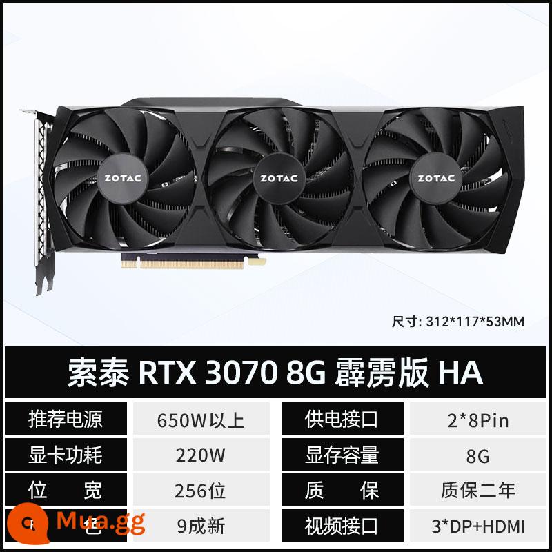 ASUS MSI GTX1660s RTX2060 2070 2080 3060 3070 game đồ cũ tháo rời card đồ họa - Phiên bản Thunderbolt Zotac RTX3070 8G