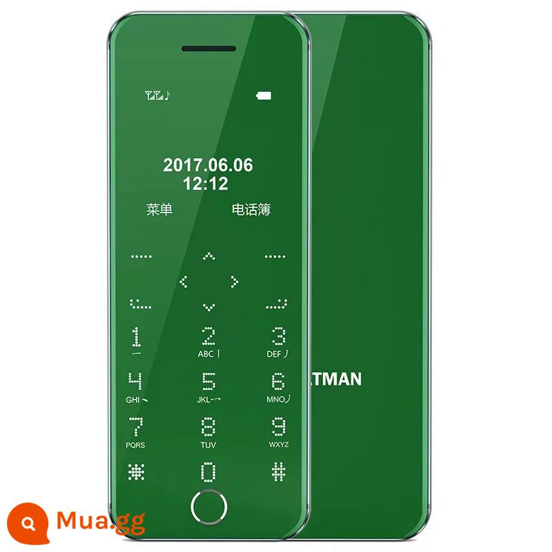 ATMAN Chuangxing R9 thẻ siêu mỏng điện thoại di động di động Unicom Telecom dự phòng thông minh 4g mini học sinh bỏ mạng bỏ túi nam nữ bảng thẳng máy rung siêu nhỏ dành cho trẻ em có cùng gương lưới điện thoại di động nhỏ màu đỏ - màu xanh lá