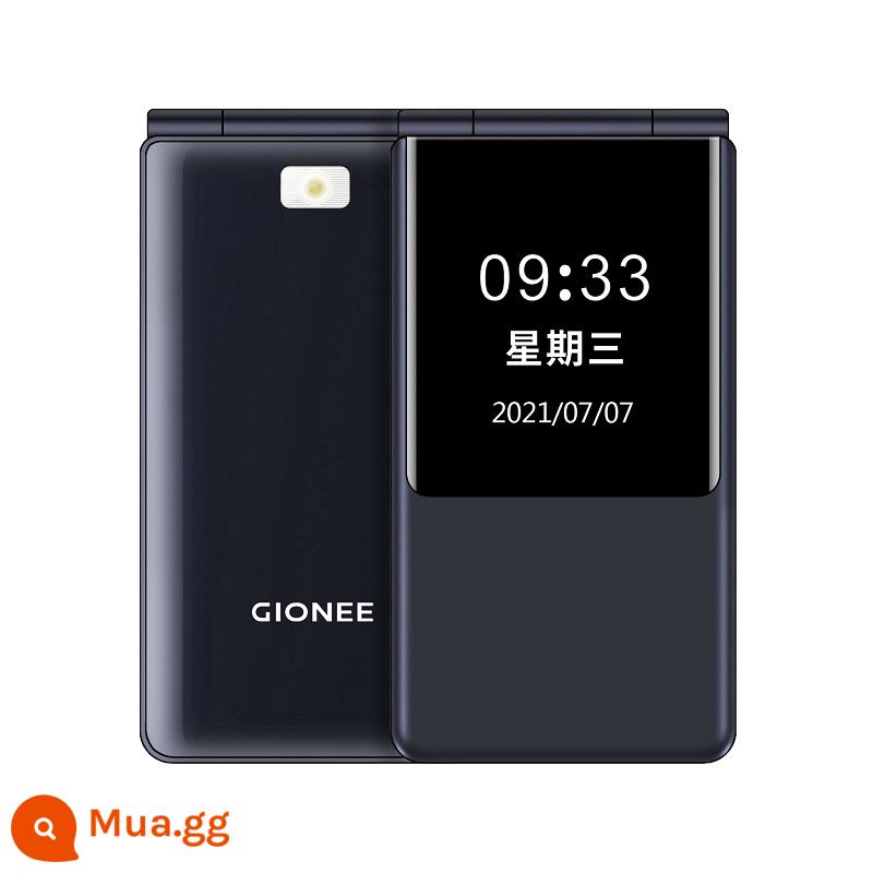 Gionee V16 Chính Hãng Màn Hình Kép 4G Full Netcom Flip Cho Người Già Máy Màn Hình Lớn Nhân Vật Lớn Giọng Nói Sinh Viên Nam Nữ Kinh Doanh Chờ Lâu Phiên Bản Viễn Thông Nút Bấm Không Thông Minh - Màu đen cổ điển