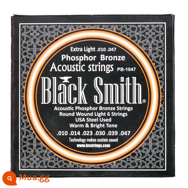 Qi chất liệu Black Smith AOT PB-1253 dân gian acoustic guitar dây chống gỉ phốt pho đồng thau BR-1152 dây - PB-1047 (Đồng lân)