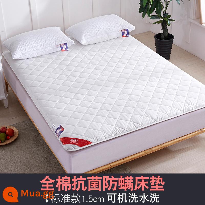 Đệm bông tatami kháng khuẩn ở Nam Cực đệm nhà ký túc xá sinh viên giường đơn đệm chăn - Màu trắng (bản mỏng 1,5cm)