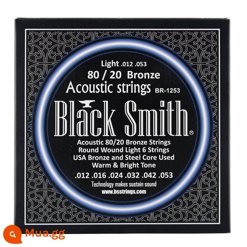 Qi chất liệu Black Smith AOT PB-1253 dân gian acoustic guitar dây chống gỉ phốt pho đồng thau BR-1152 dây - BR-1253 (đồng thau)