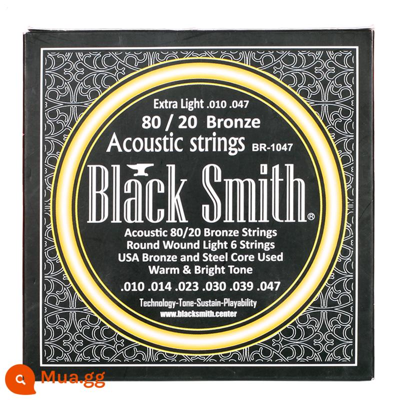 Qi chất liệu Black Smith AOT PB-1253 dân gian acoustic guitar dây chống gỉ phốt pho đồng thau BR-1152 dây - BR-1047 (đồng thau)