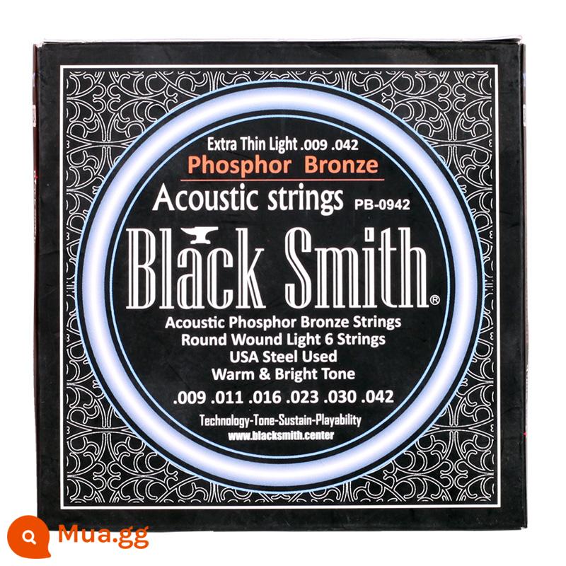 Qi chất liệu Black Smith AOT PB-1253 dân gian acoustic guitar dây chống gỉ phốt pho đồng thau BR-1152 dây - PB-0942 (Đồng lân)