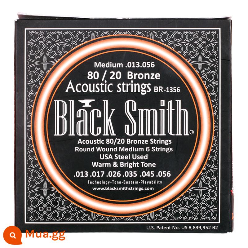 Qi chất liệu Black Smith AOT PB-1253 dân gian acoustic guitar dây chống gỉ phốt pho đồng thau BR-1152 dây - BR-1356 (đồng thau)