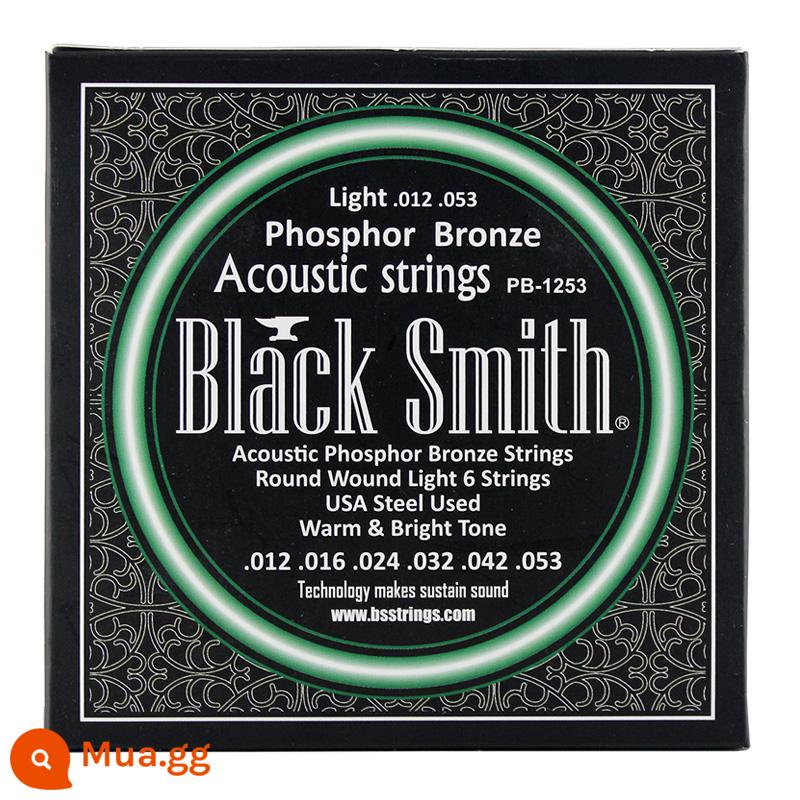 Qi chất liệu Black Smith AOT PB-1253 dân gian acoustic guitar dây chống gỉ phốt pho đồng thau BR-1152 dây - PB-1253 (Đồng lân)