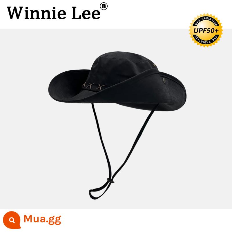 Winnie Lee Retro Mũ Cao Bồi Miền Tây Nữ Mùa Hè Ngoài Trời Mũ Chống Nắng Leo Núi Hiệp Sĩ Tấm Che Nắng Du Lịch Mặc - đen