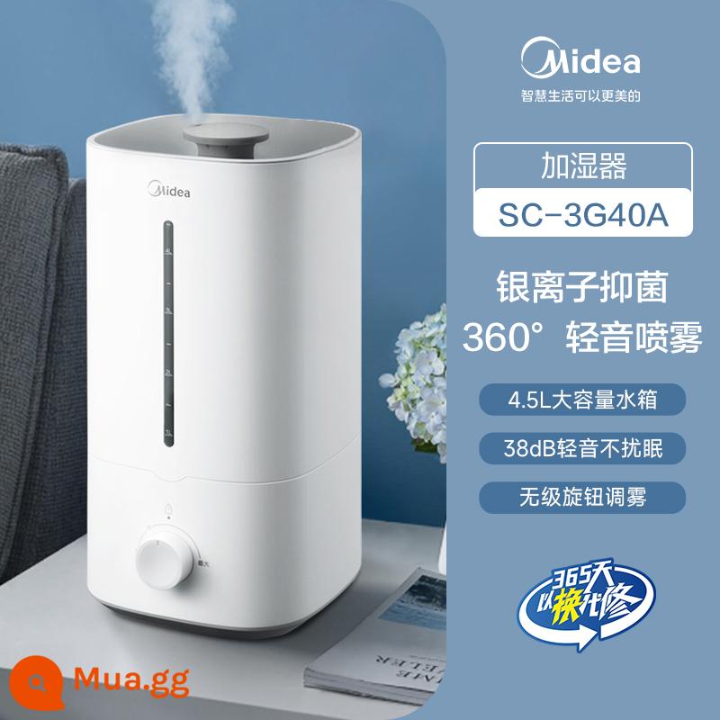 Máy Tạo Độ Ẩm Midea Nhà Tắt Tiếng Phòng Ngủ Phụ Nữ Mang Thai Cho Bé Nhỏ Để Bàn Trong Nhà Văn Phòng Ký Túc Xá Máy Phun Thanh Lọc - bạch Tuyết