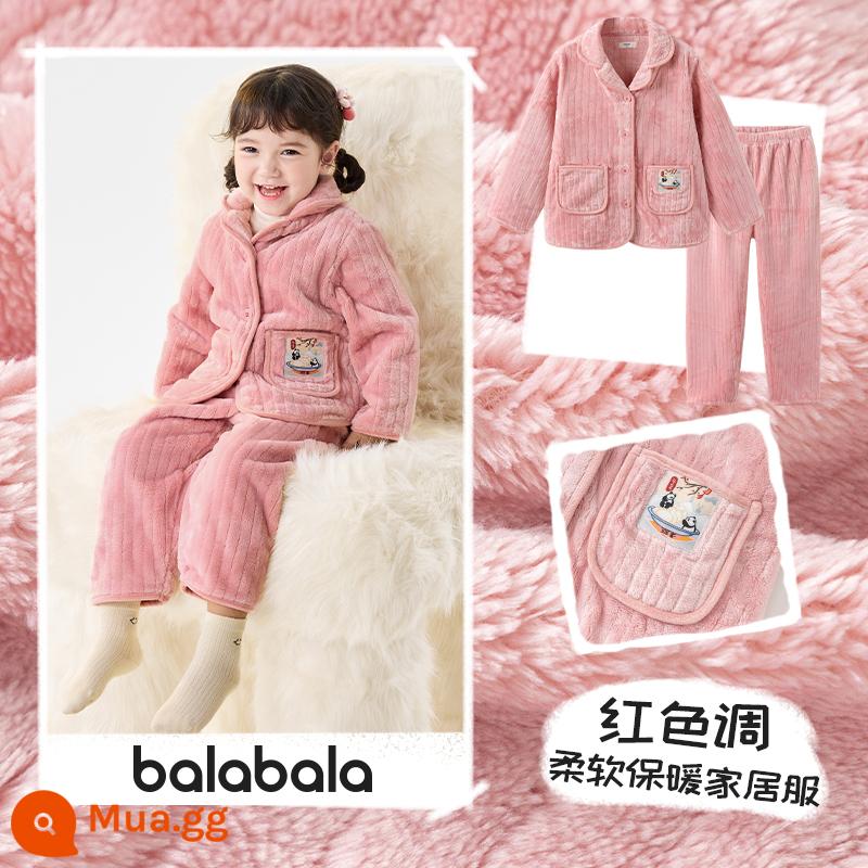 Balabala Bé Trai Homewear Phù Hợp Với Lớn Trẻ Em Nỉ Mặc Bộ Đồ Ngủ Trẻ Em Mùa Đông 2022 Mới Dày Nhỏ - Tone đỏ (23 kiểu mới ấm áp, thoải mái, có thể mặc ra ngoài)-208423171207