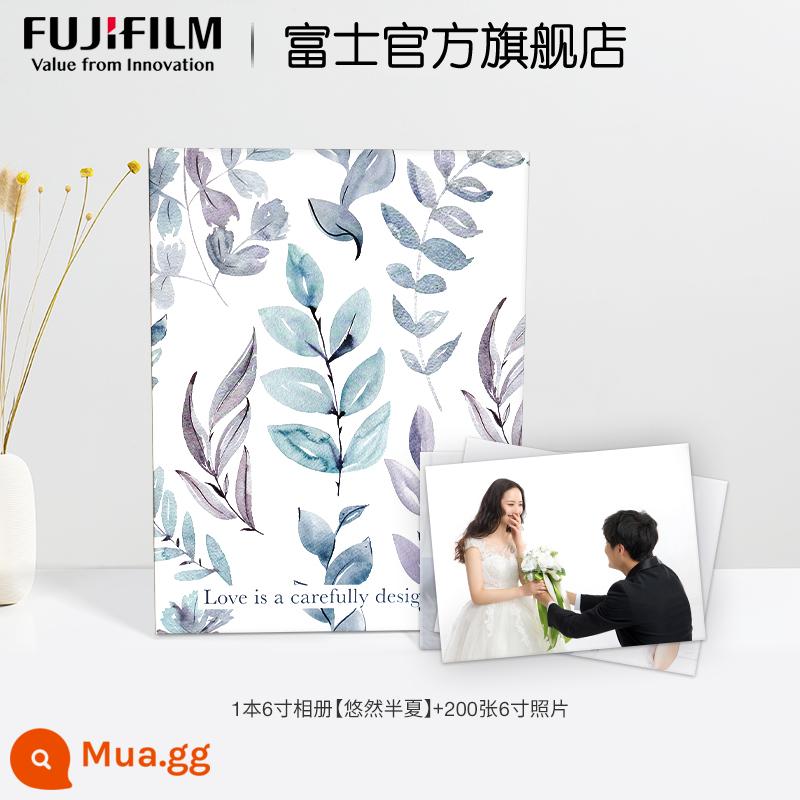 Fuji Xả Xả Ảnh In Pha Rửa Ảnh Bộ Rửa Ảnh Di Động 6 inch kèm Album Sự phát triển của em bé - Nhàn nhã Pinellia (Bộ Album Ảnh 200)