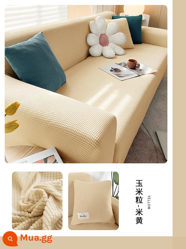 Bọc Ghế Sofa Tất Cả Bao Gồm Đa Năng Bốn Mùa Đàn Hồi Đa Năng Chống Mèo Xước Ghế Sofa Chống Trơn Trượt Chống Bụi Đa Năng Bao Khăn Vải - Màu be ♦ co giãn trọn gói ❤ bảo hiểm vận chuyển miễn phí