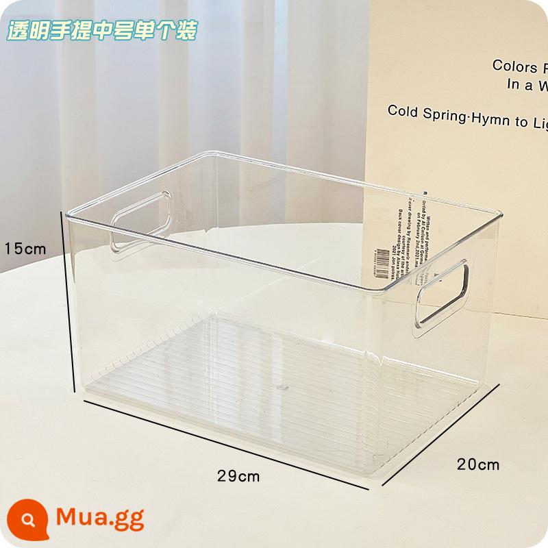 Hộp lưu trữ mỹ phẩm máy tính để bàn acrylic hộp trong suốt ký túc xá hộp hoàn thiện ngăn kéo nhựa có thể được xếp chồng lên nhau kệ - Túi xách vừa trong suốt