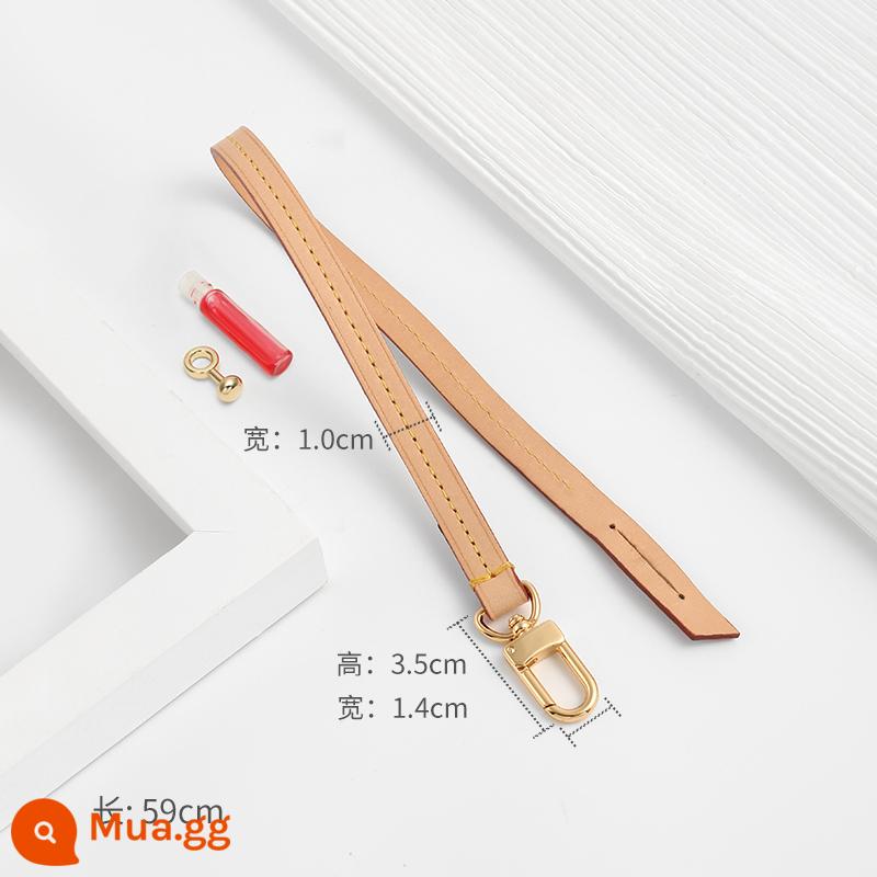 Xưởng thủ công khéo léo Neverfull mẹ chồng túi chuyển đổi dây đeo vai phụ kiện túi Messenger túi dây xích ngắn dây đai túi dây chuyền - Khóa đơn bằng da đổi màu 59 cm + phụ kiện sửa đổi [chiều dài lưng nách]