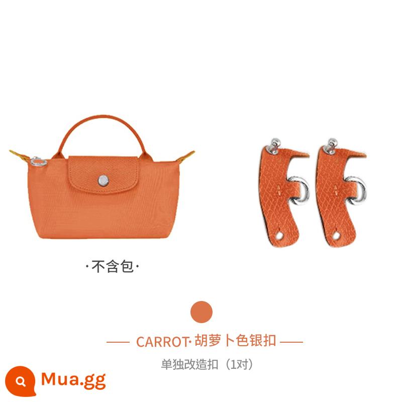 Xưởng thủ công LONGCHAMP chuyển đổi túi mini không cần đục lỗ túi bánh bao nhỏ có dây đeo vai Túi Messenger với phụ kiện mua một lần - Màu cà rốt [bán riêng] 1 cặp không khoan