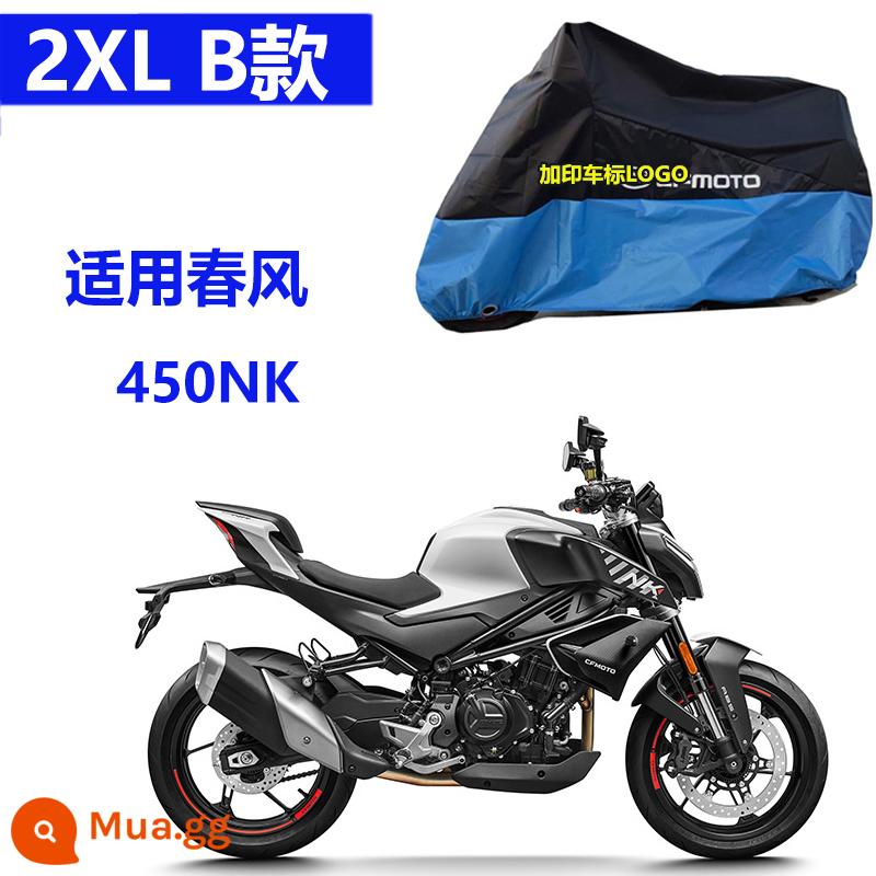 Thích hợp cho gió xuân 250sr che xe đầu máy che mưa 450sr che mưa chống nắng khỉ đầu chó 650gt150nk400 - Gió Xuân 2XL Model B 450NK