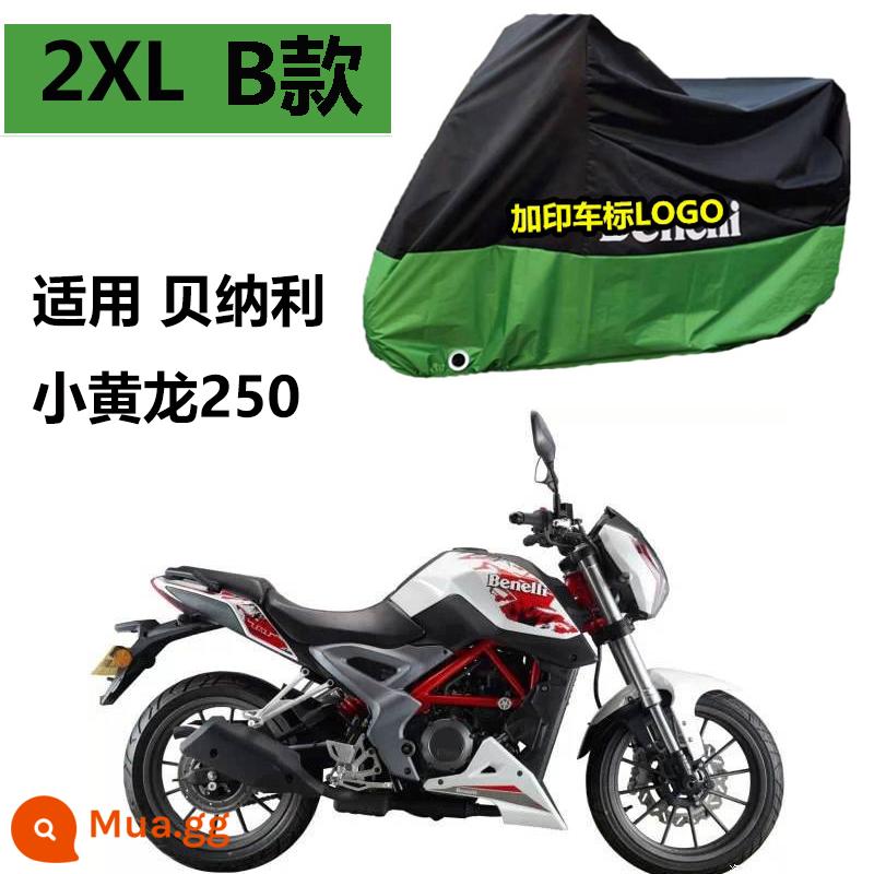 Thích hợp cho bao xe Huanglong 600 đầu máy Belini 502c bao xe Cub 250 chống mưa chống nắng 302s502x - Pirini 2XL Mẫu B Xiaohuanglong 250