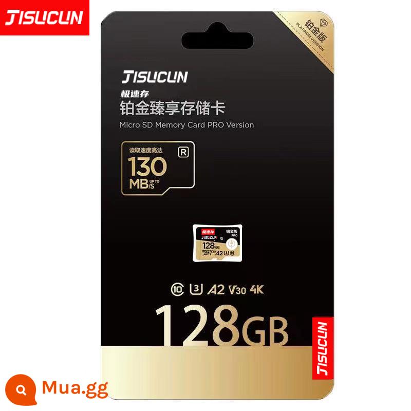 Thẻ nhớ 256g ghi âm lái xe thẻ nhớ 128g giám sát thẻ sd 64g4k thẻ nhớ tốc độ cao điện thoại di động - Thẻ bạch kim PRO 128GB