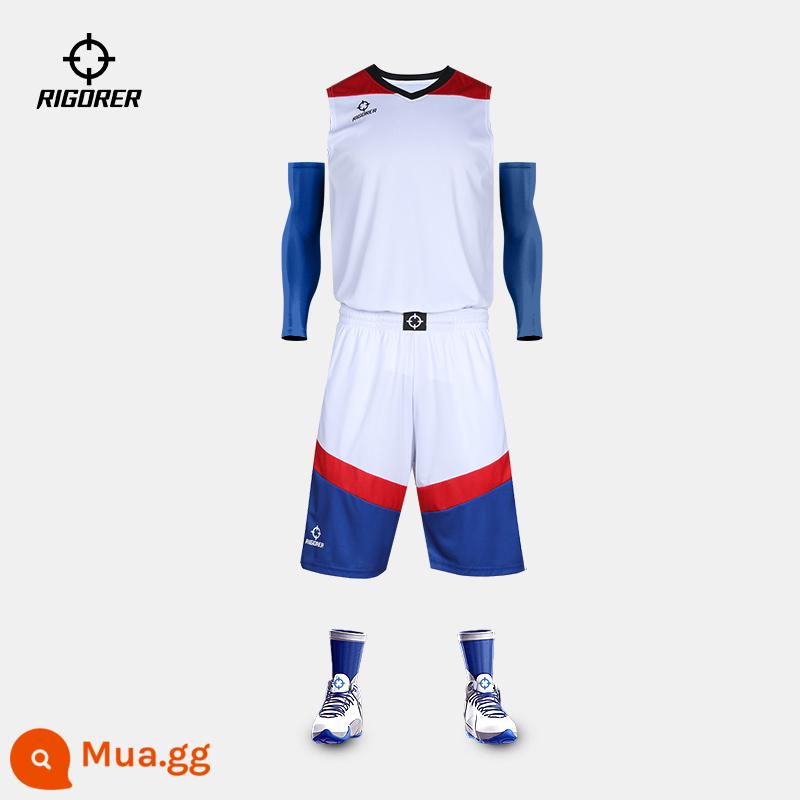 Đồng phục bóng rổ triển vọng phù hợp với cuba nam và nữ đại học trò chơi jersey tùy chỉnh thoáng khí làm khô nhanh đồng phục đội in tự làm - 113 màu trắng tinh khiết