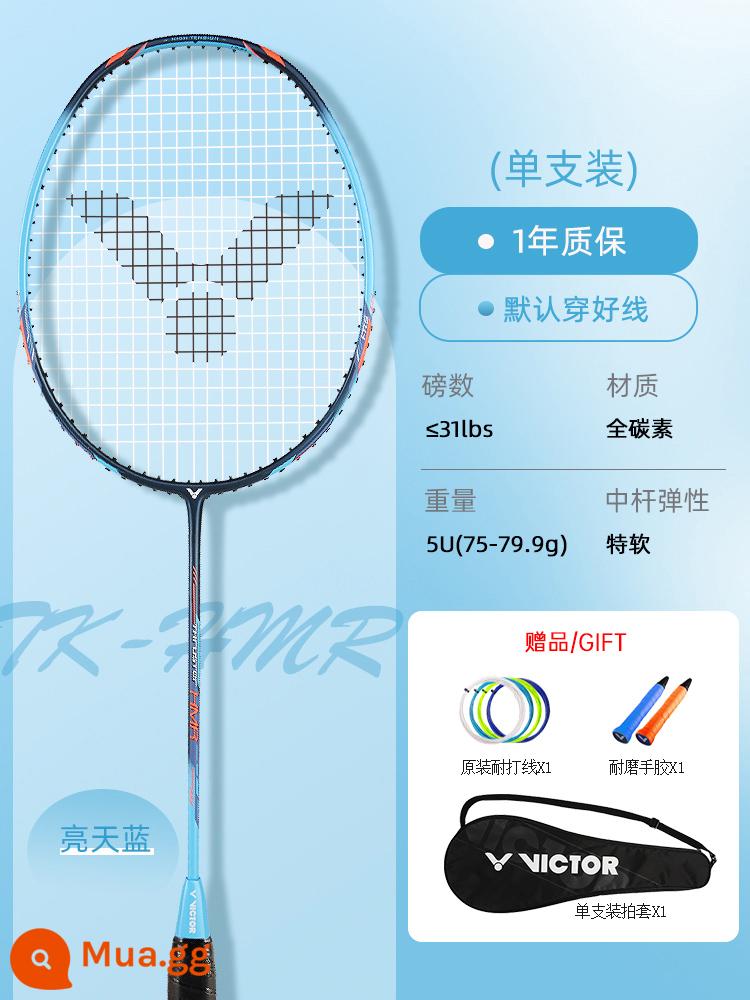 Vợt Cầu Lông Victor Victory Đánh Đơn Đánh Đôi Chính Hãng Challenger 9500 Victor Hammer Full Carbon Siêu Nhẹ Vợt - [Búa Lớn]TK-HMR M Xanh Da Trời Sáng 5U