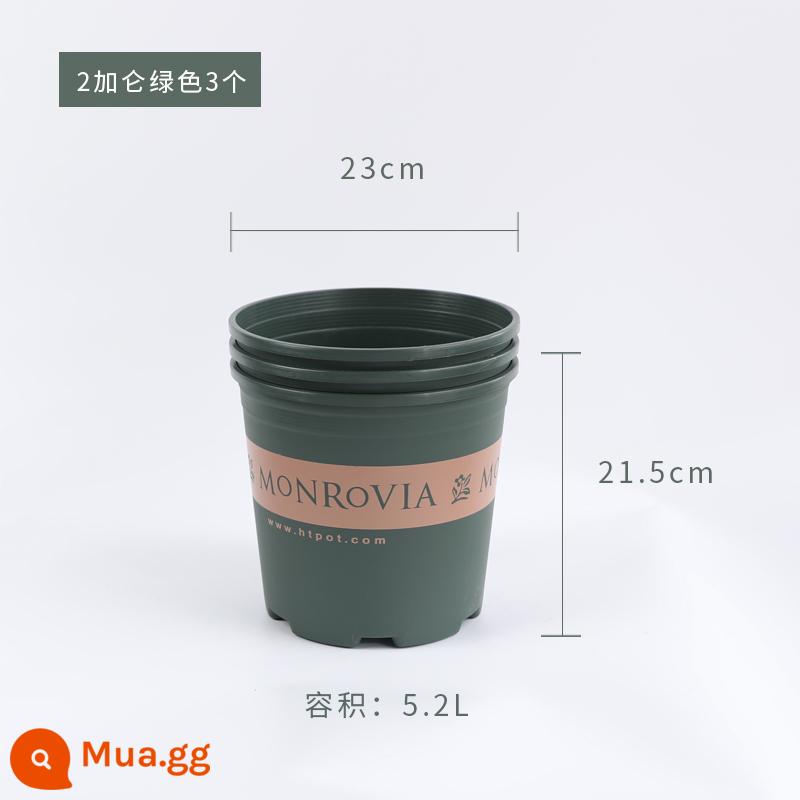 Vườn hoa của Heidi chậu hoa đa năng trong gia đình gallon nhựa nhựa nhẹ trong nhà ban công trồng chậu trồng rau - Gói 3 gallon thế hệ toàn cầu 2