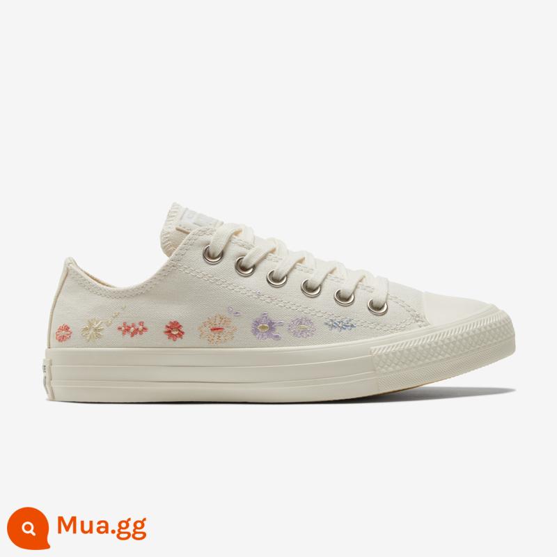 CONVERSE Converse Official All Star Giày vải thêu hoa nữ cổ thấp Free White A01595C - Màu be/Nhiều màu/A01595C