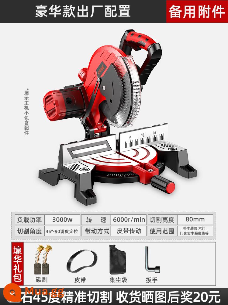 Máy cắt chính xác cao Máy cưa nhôm 10 inch hợp kim nhôm cấu hình đặc biệt nhôm chế biến gỗ cưa góc 45 độ cưa - Cấu hình nhà máy mẫu sang trọng + phụ kiện dự phòng