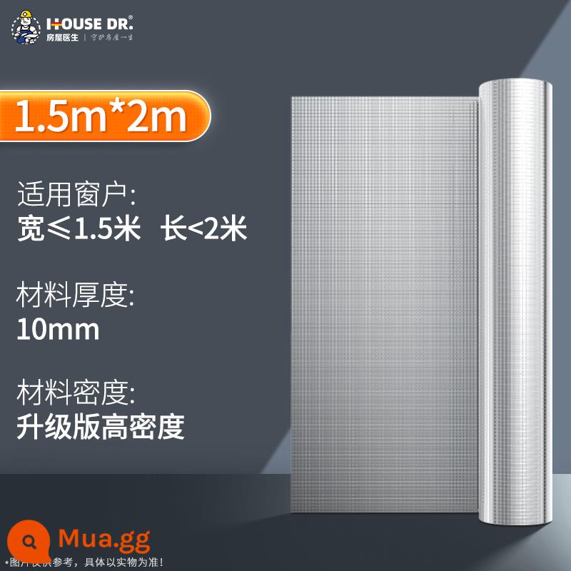 Bông cách âm dán cửa sổ Bông tiêu âm siêu tiêu âm phòng ngủ gia đình rèm cách âm dán cửa kính cách âm tạo tác hướng ra đường - [1cm] [200cm * 150cm] Bông cách âm cửa sổ mới được nâng cấp [Khóa dán miễn phí]