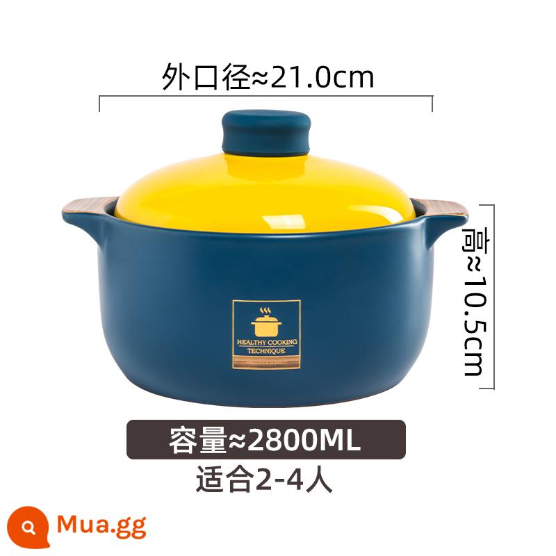 Kangshu soong nồi hầm gas hộ gia đình soong chịu nhiệt độ cao đốt khô soong nồi không nứt nồi gốm nồi đất nồi cơm - Bảo hành miễn phí 2.8L nâng cấp mới/chịu nhiệt độ cao/không bị nứt khi sấy khô