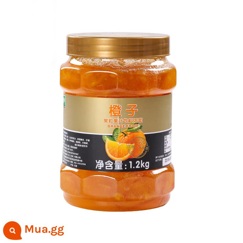 Mứt chanh leo tươi hảo hạng C trà chanh dây sốt trà trái cây có cùi mật ong trà hoa trái cây 1.2kg - Cam 1.2kg/lon