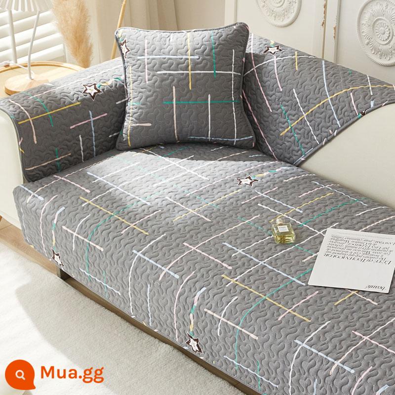 Giá Đặc Biệt Giải Phóng Mặt Bằng Vải Cotton Nguyên Chất Sofa Đệm Chống Trơn Trượt Bắc Âu Đơn Giản Bốn Mùa Đa Năng Đệm Sofa Cotton Khăn - Chuyến đi trong mơ