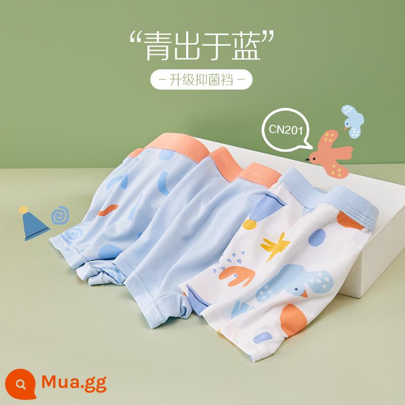 Đậu Đỏ Quần Lót Trẻ Em Bé Trai Modal Lót Cotton Kháng Khuẩn Mùa Hè Mỏng Phần Lớn Trẻ Em Tam Giác Vuông Quần Short - CN201 đẹp hơn màu xanh