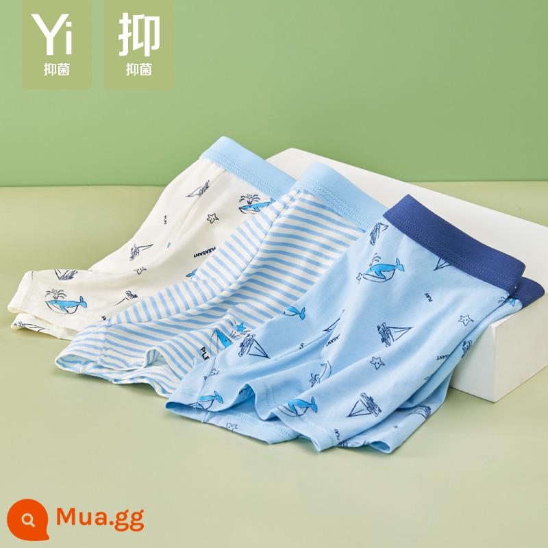 Đậu Đỏ Quần Lót Trẻ Em Bé Trai Modal Lót Cotton Kháng Khuẩn Mùa Hè Mỏng Phần Lớn Trẻ Em Tam Giác Vuông Quần Short - AD307 ra khơi