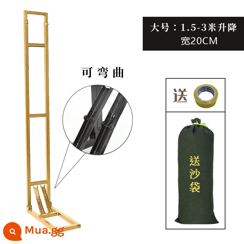 Kt board nền đám cưới khung đứng cảnh ngoài trời kính thiên văn nâng biển quảng cáo khung sinh nhật hỗ trợ trang trí đơn giản - Mô hình gấp lớn vàng Thang máy 1,5m-3m