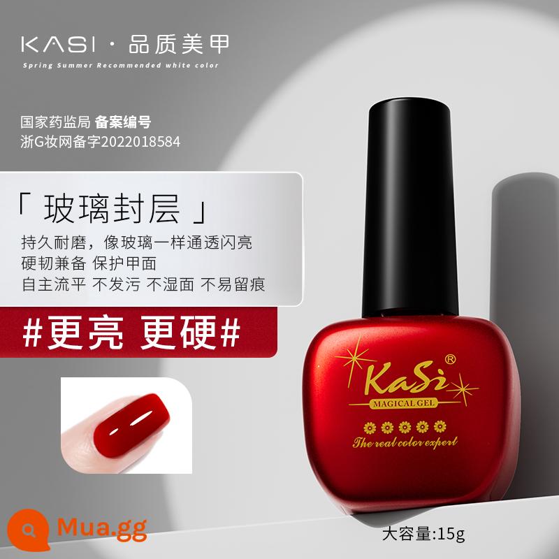 Bộ keo dán đế KaSi trọn bộ sơn móng tay có thể bóc keo keo gia cố keo cường lực không rửa nail shop keo chức năng đặc biệt - con dấu thủy tinh